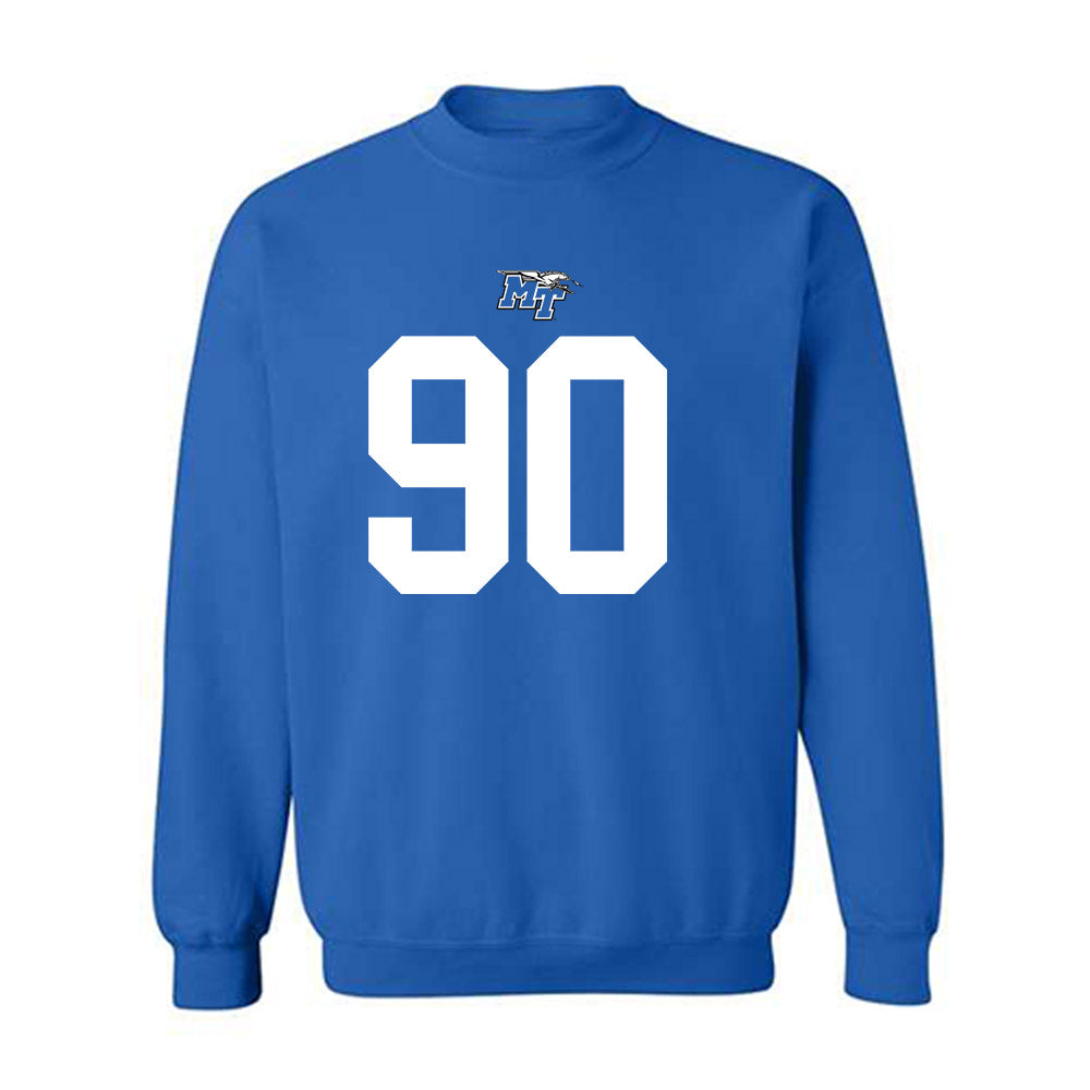 MTSU - NCAA Football : Chayce Smith - Replica Shersey Crewneck Sweatshirt