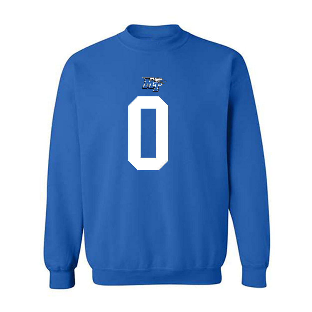 MTSU - NCAA Football : Brian Brewton - Replica Shersey Crewneck Sweatshirt