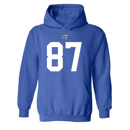 MTSU - NCAA Football : Chase Davis - Replica Shersey Hooded Sweatshirt-0