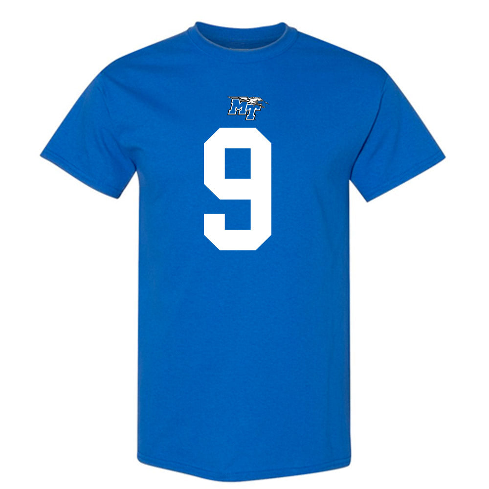 MTSU - NCAA Football : Jekail Middlebrook - Replica Shersey T-Shirt-0