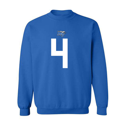 MTSU - NCAA Football : James Monds III - Replica Shersey Crewneck Sweatshirt