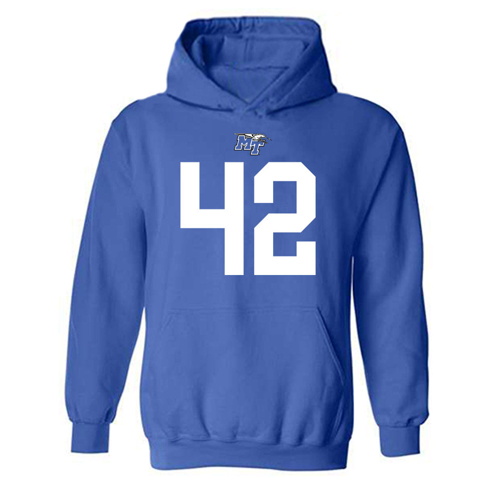 MTSU - NCAA Football : Evan Poticher - Hooded Sweatshirt