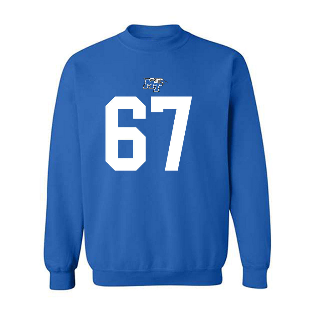 MTSU - NCAA Football : Archie Roseman V - Replica Shersey Crewneck Sweatshirt-0