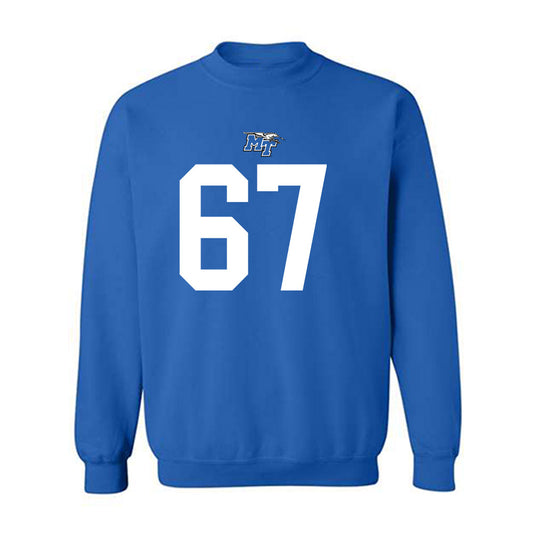 MTSU - NCAA Football : Archie Roseman V - Replica Shersey Crewneck Sweatshirt-0