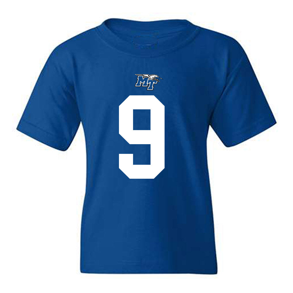 MTSU - NCAA Football : Jekail Middlebrook - Replica Shersey Youth T-Shirt-0