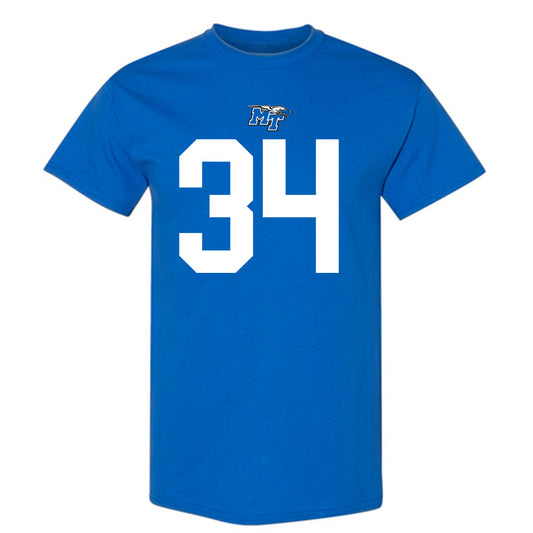 MTSU - NCAA Football : Camari Hall - Replica Shersey T-Shirt-0