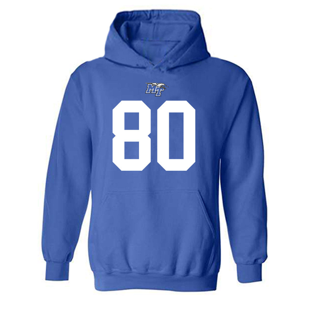 MTSU - NCAA Football : Zaidyn Moore - Replica Shersey Hooded Sweatshirt-0