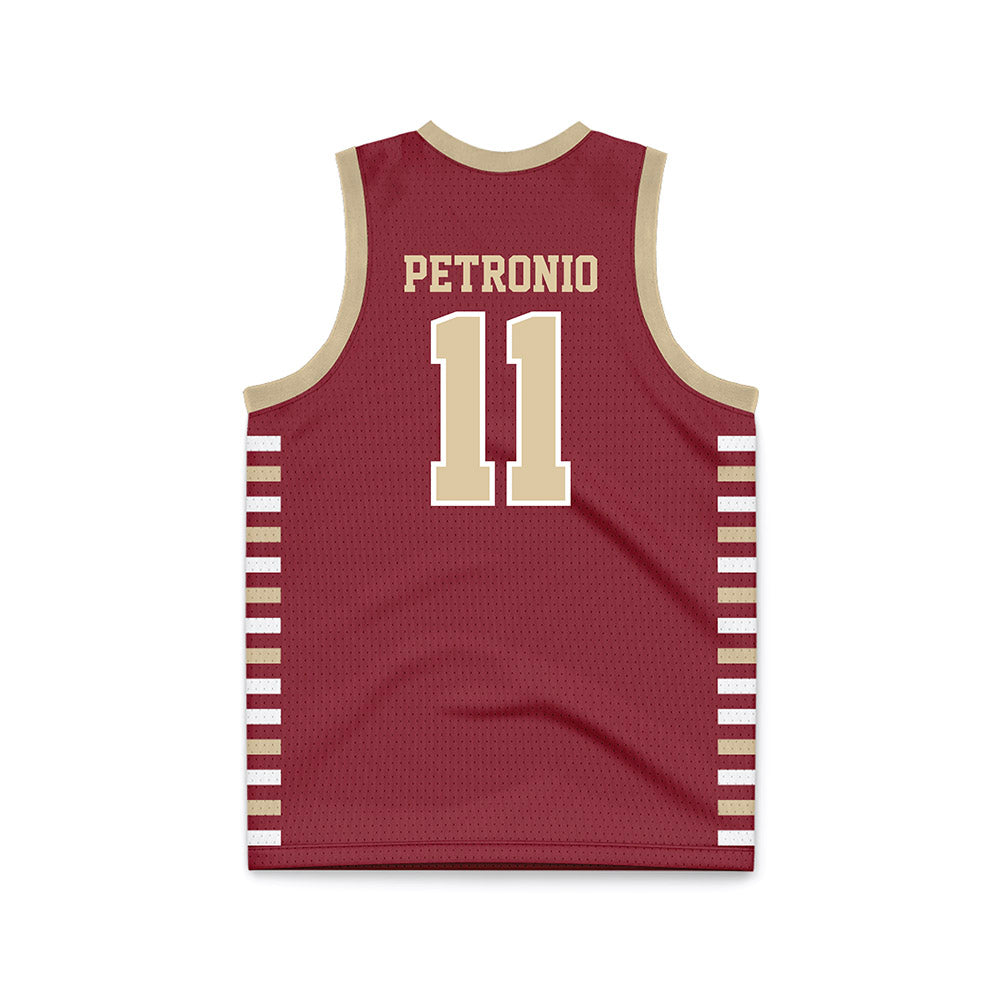 Boston College - NCAA Men's Basketball : Nick Petronio - Maroon Basketball Jersey