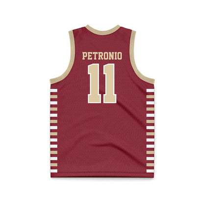 Boston College - NCAA Men's Basketball : Nick Petronio - Maroon Basketball Jersey