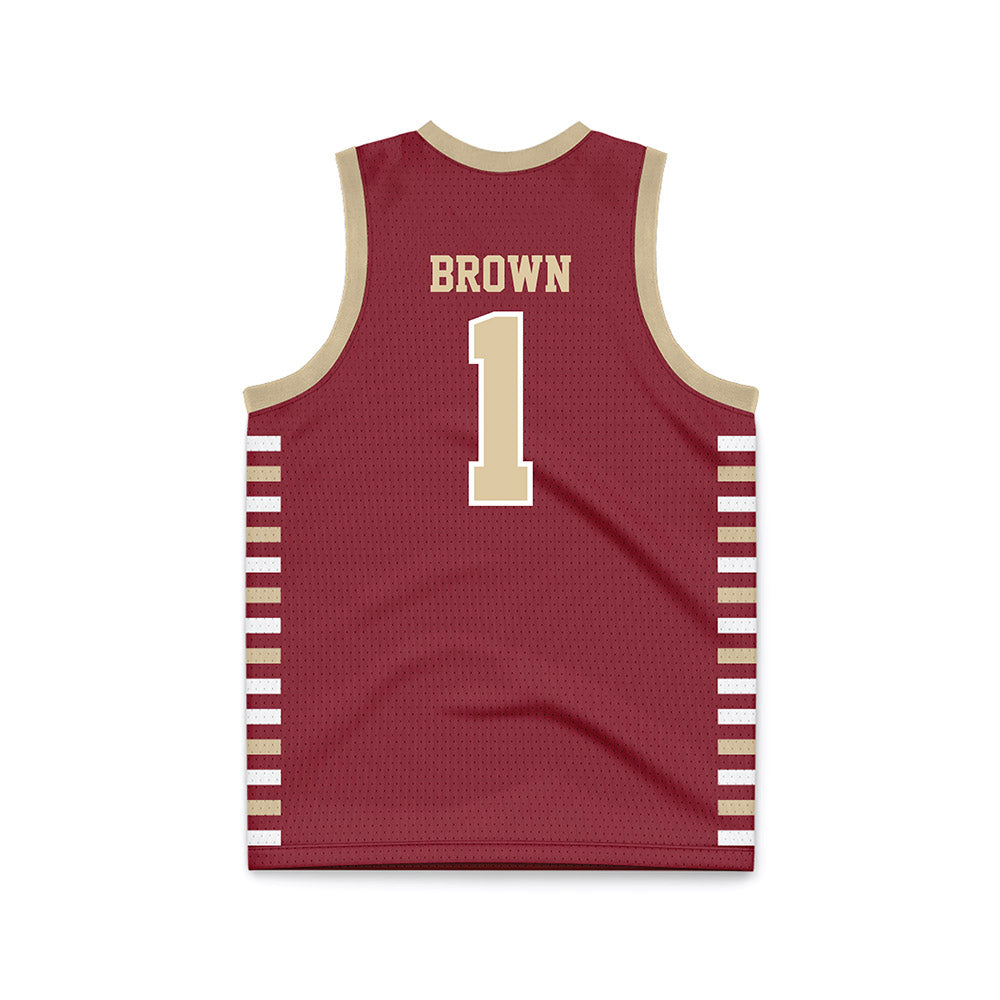 Boston College - NCAA Men's Basketball : Dion Brown - Maroon Basketball Jersey-1