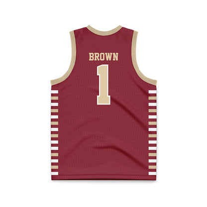 Boston College - NCAA Men's Basketball : Dion Brown - Maroon Basketball Jersey-1