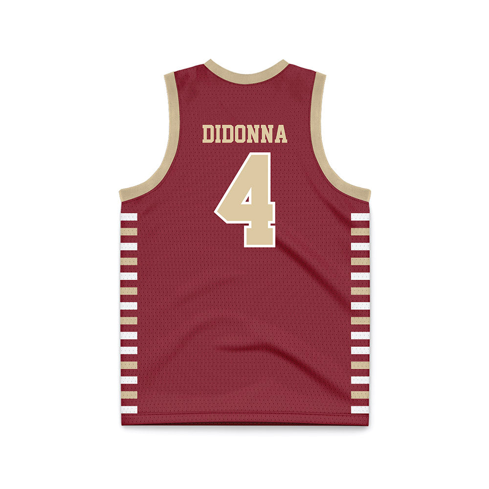 Boston College - NCAA Men's Basketball : Jack Didonna - Maroon Basketball Jersey-1