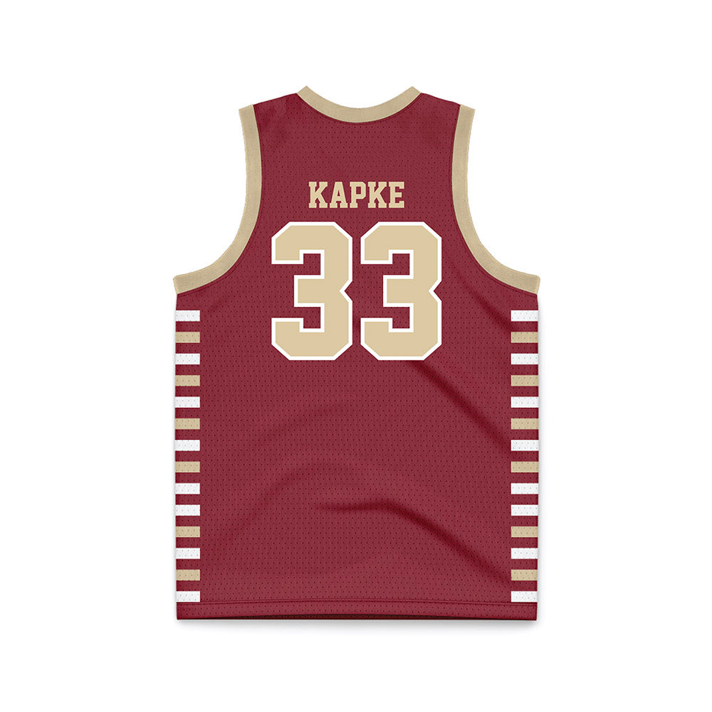 Boston College - NCAA Men's Basketball : Boden Kapke - Maroon Basketball Jersey-1