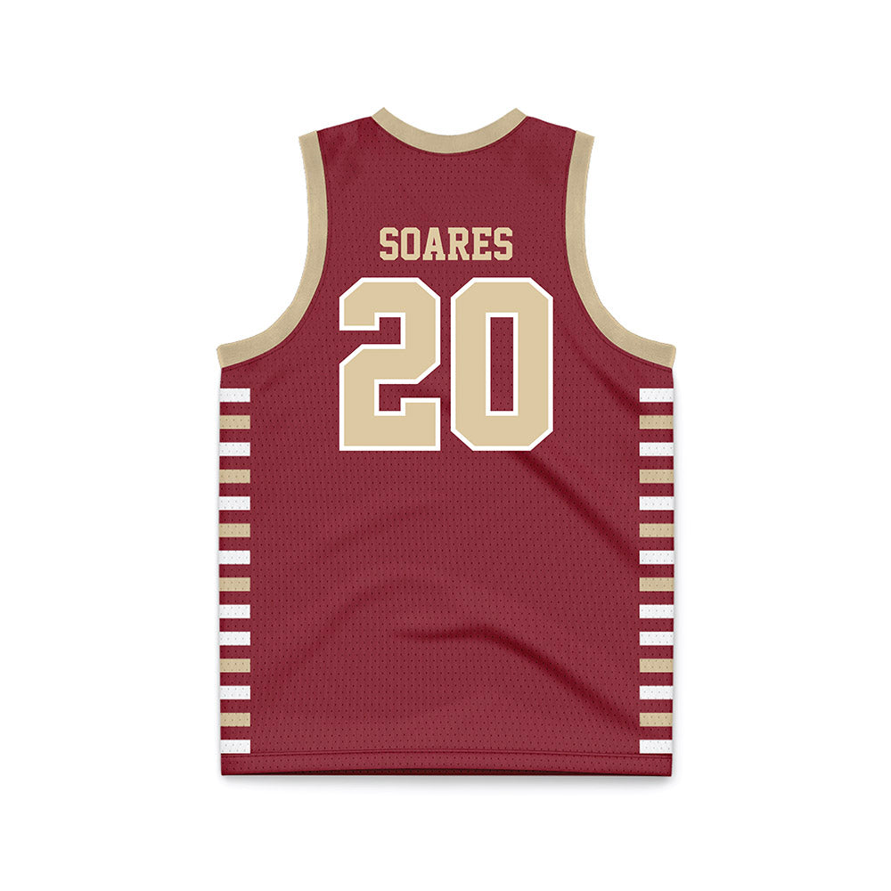 Boston College - NCAA Men's Basketball : Ethan Soares - Maroon Basketball Jersey