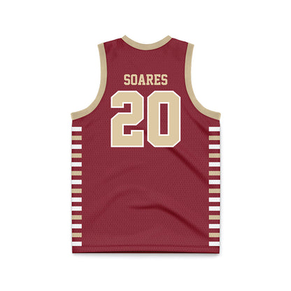 Boston College - NCAA Men's Basketball : Ethan Soares - Maroon Basketball Jersey