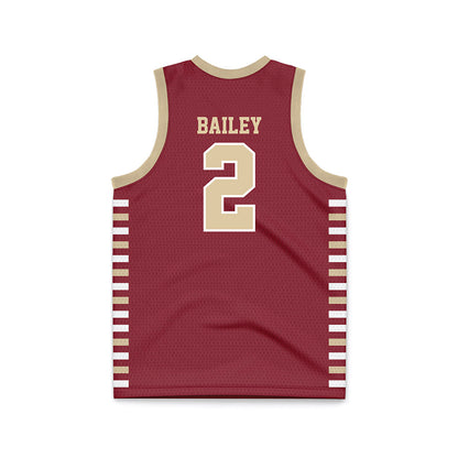 Boston College - NCAA Men's Basketball : Jack Bailey - Maroon Basketball Jersey-1