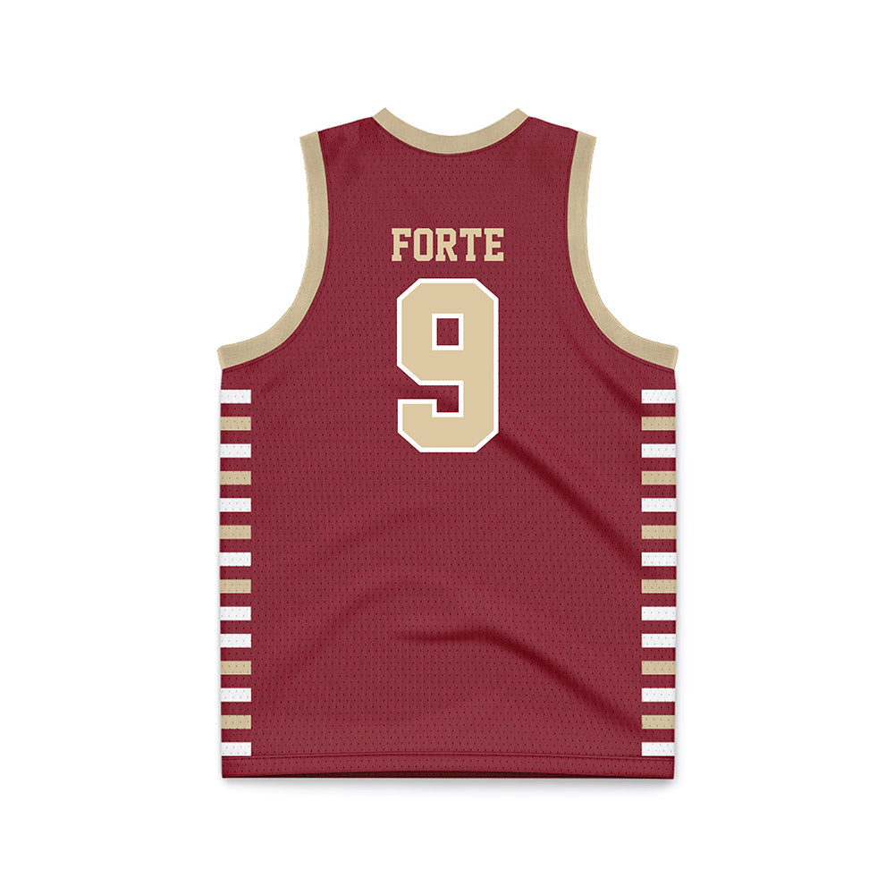 Boston College - NCAA Men's Basketball : Chase Forte - Maroon Basketball Jersey-1