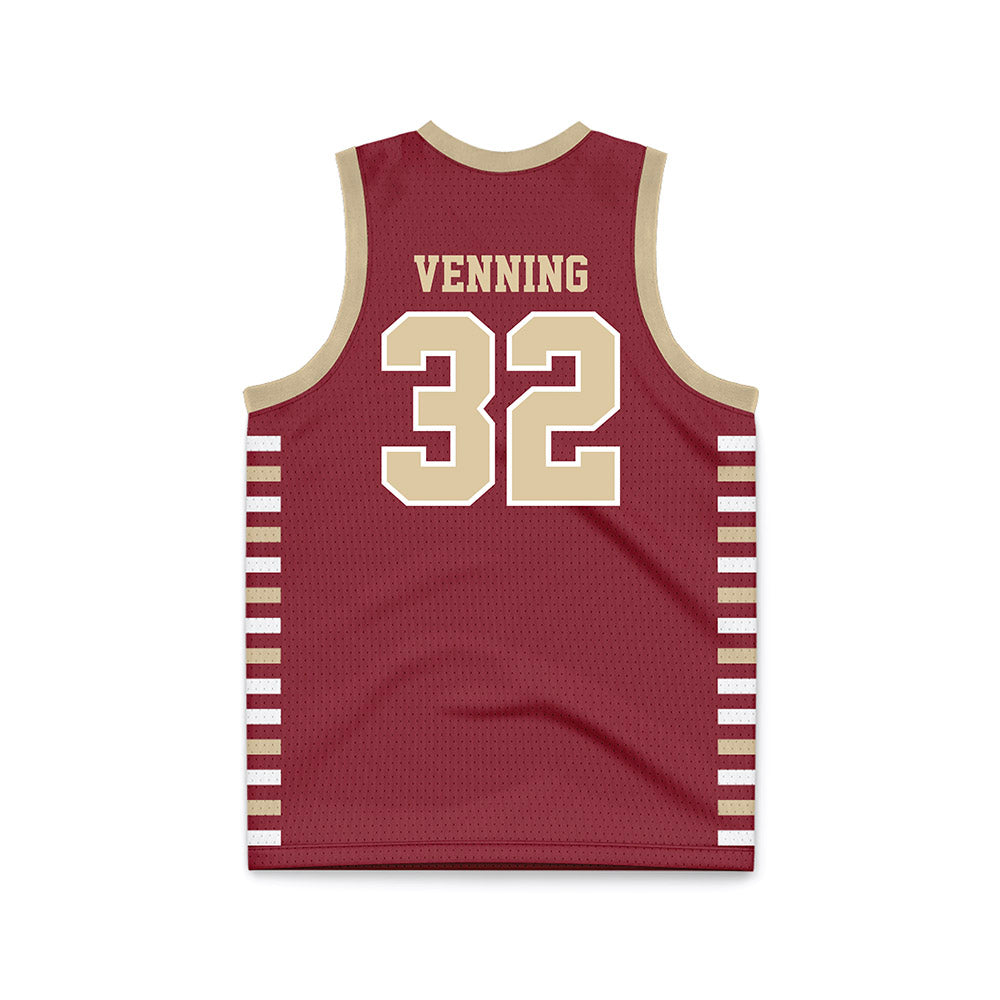 Boston College - NCAA Men's Basketball : Chad Venning - Maroon Basketball Jersey-1