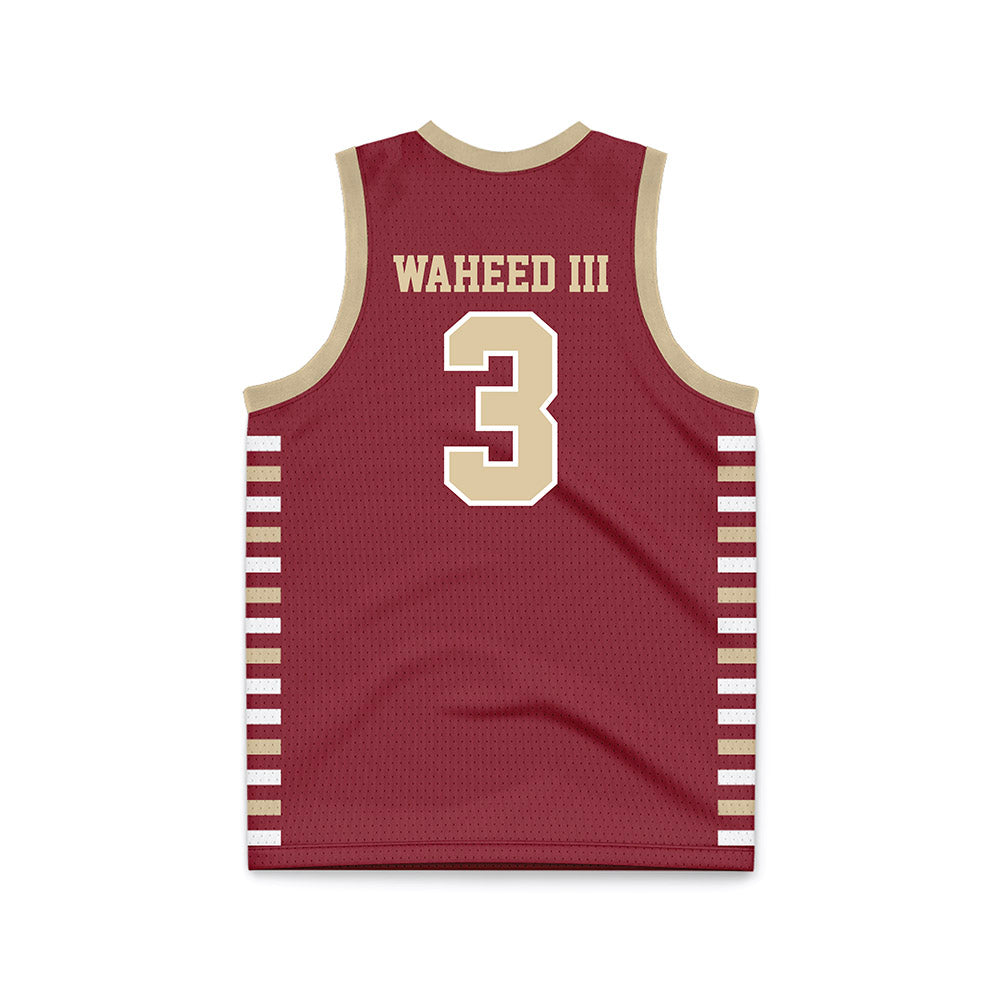 Boston College - NCAA Men's Basketball : Akbar Waheed III - Maroon Basketball Jersey-1