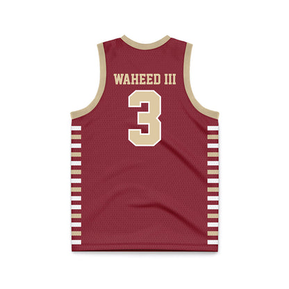 Boston College - NCAA Men's Basketball : Akbar Waheed III - Maroon Basketball Jersey-1