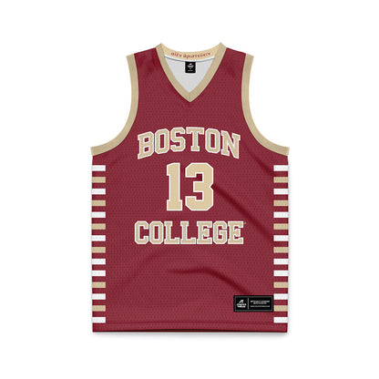 Boston College - NCAA Men's Basketball : Donald Hand - Maroon Basketball Jersey