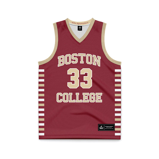 Boston College - NCAA Men's Basketball : Boden Kapke - Maroon Basketball Jersey-0