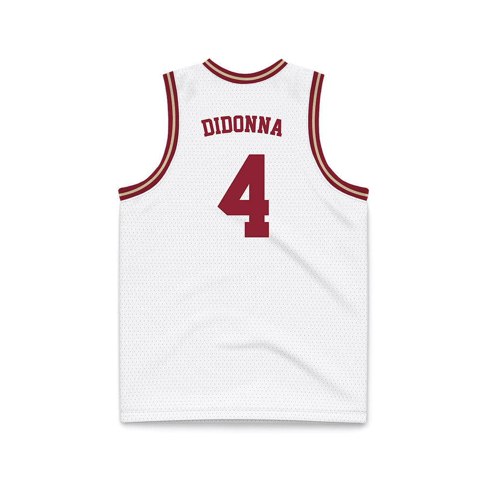 Boston College - NCAA Men's Basketball : Jack Didonna - White Throwback Basketball Jersey-1