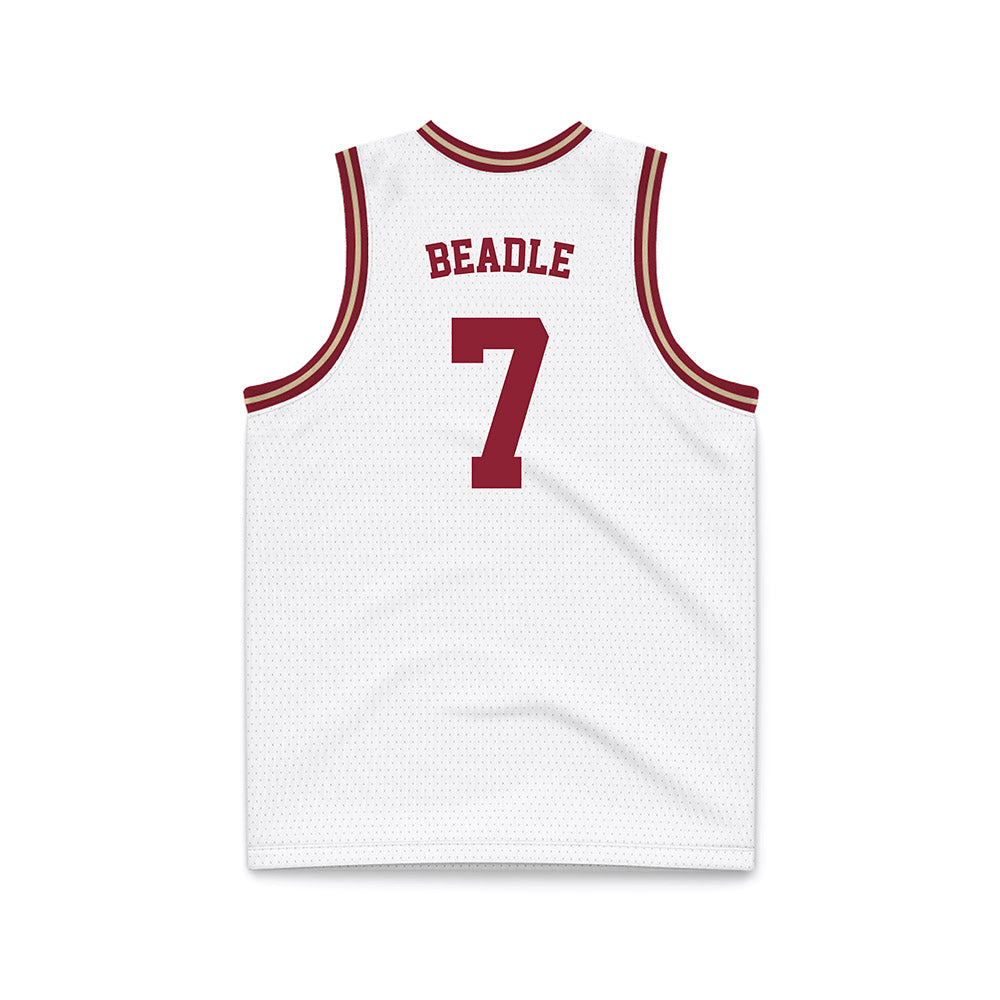 Boston College - NCAA Men's Basketball : Joshua Beadle - White Throwback Basketball Jersey