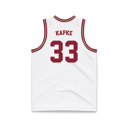 Boston College - NCAA Men's Basketball : Boden Kapke - White Throwback Basketball Jersey-1