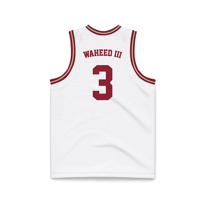 Boston College - NCAA Men's Basketball : Akbar Waheed III - White Throwback Basketball Jersey-1