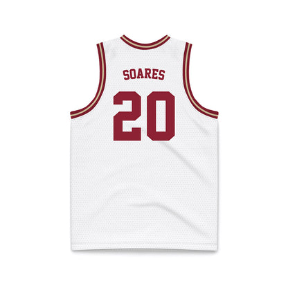 Boston College - NCAA Men's Basketball : Ethan Soares - White Throwback Basketball Jersey