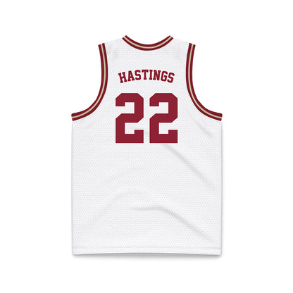 Boston College - NCAA Men's Basketball : Jayden Hastings - White Throwback Basketball Jersey-1