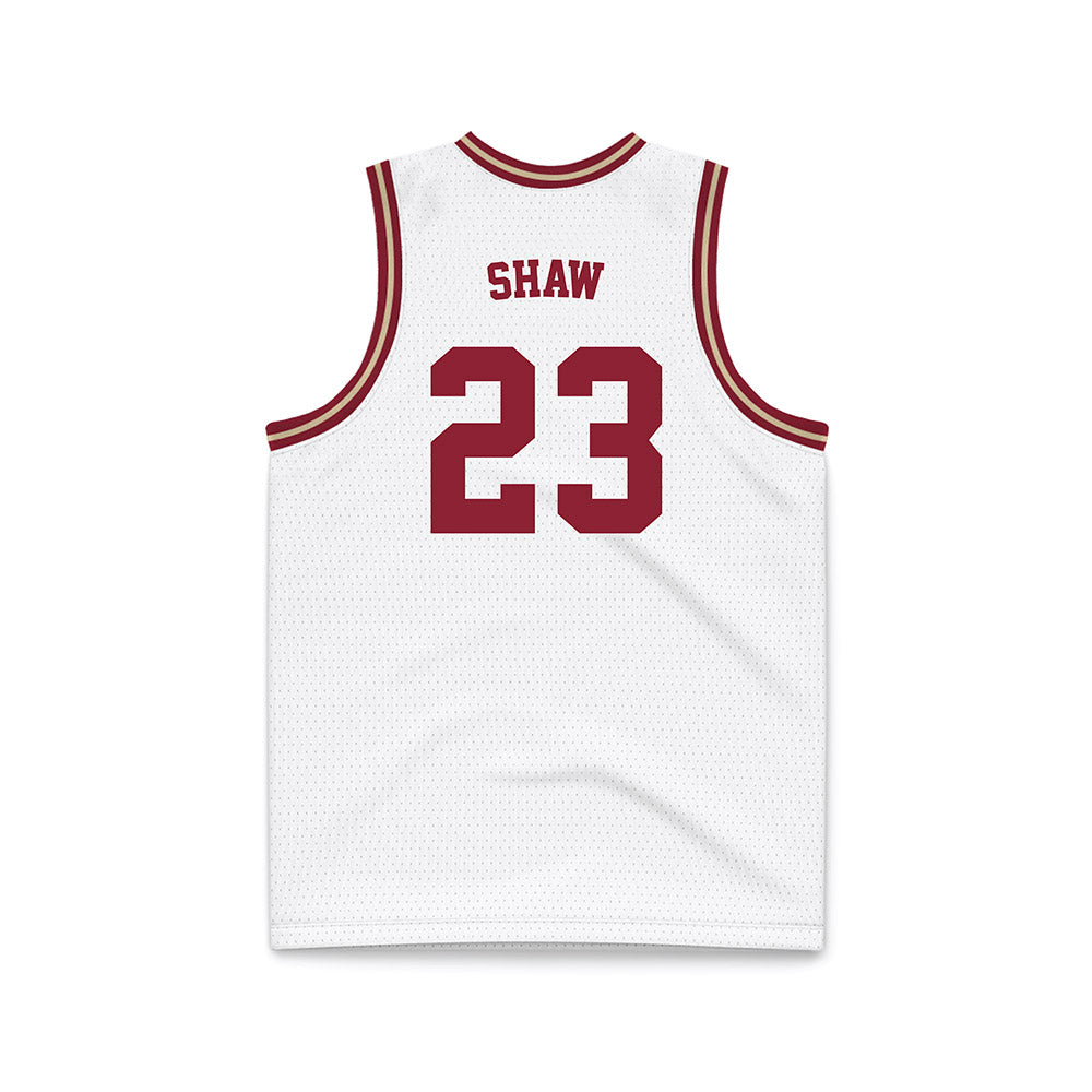Boston College - NCAA Men's Basketball : Aidan Shaw - White Throwback Basketball Jersey-1