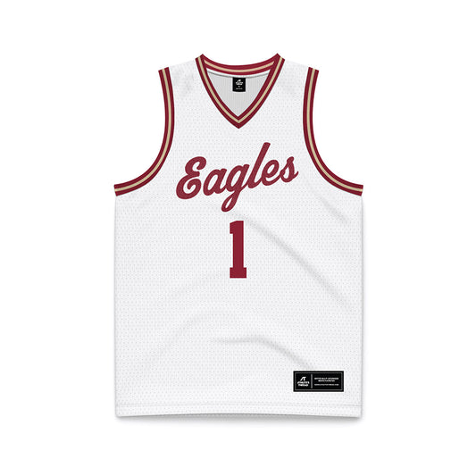 Boston College - NCAA Men's Basketball : Dion Brown - White Throwback Basketball Jersey-0