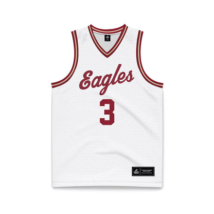 Boston College - NCAA Men's Basketball : Akbar Waheed III - White Throwback Basketball Jersey-0