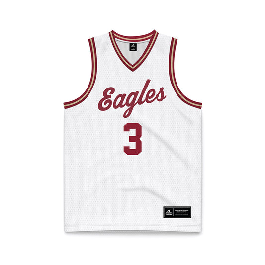 Boston College - NCAA Men's Basketball : Akbar Waheed III - White Throwback Basketball Jersey-0
