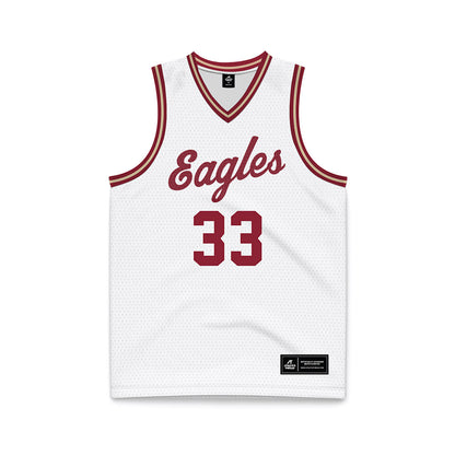 Boston College - NCAA Men's Basketball : Boden Kapke - White Throwback Basketball Jersey-0
