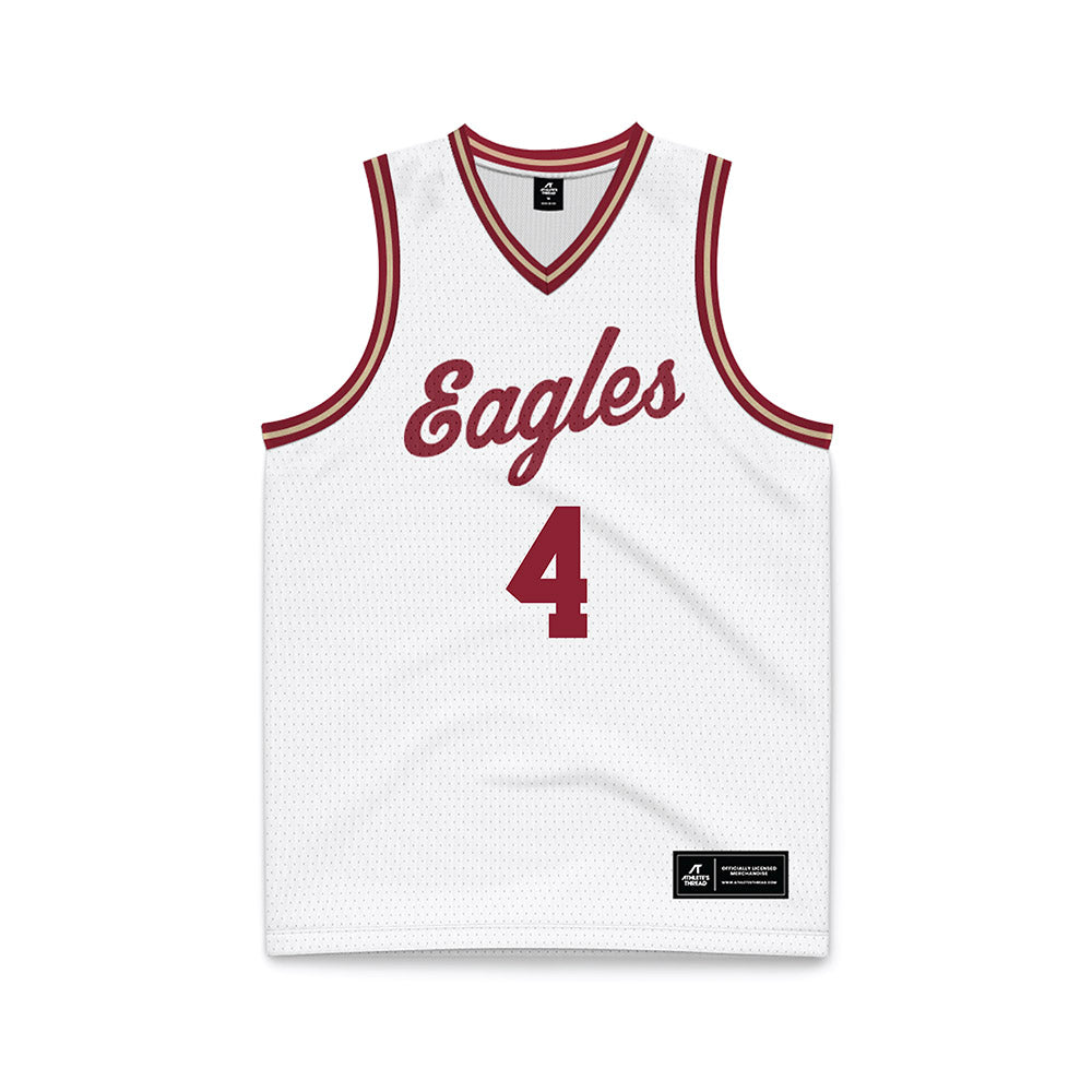 Boston College - NCAA Men's Basketball : Jack Didonna - White Throwback Basketball Jersey-0