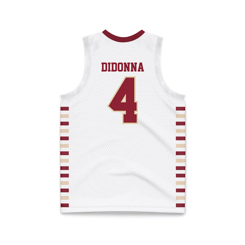 Boston College - NCAA Men's Basketball : Jack Didonna - White Basketball Jersey-1