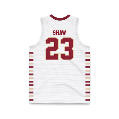 Boston College - NCAA Men's Basketball : Aidan Shaw - White Basketball Jersey-1