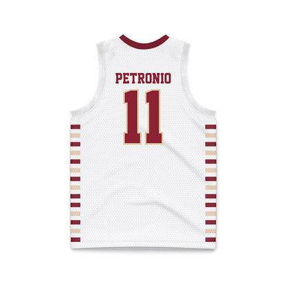 Boston College - NCAA Men's Basketball : Nick Petronio - White Basketball Jersey