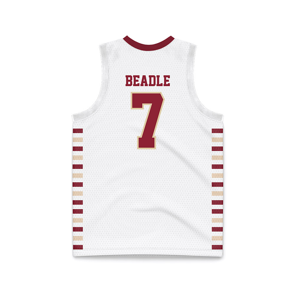 Boston College - NCAA Men's Basketball : Joshua Beadle - White Basketball Jersey