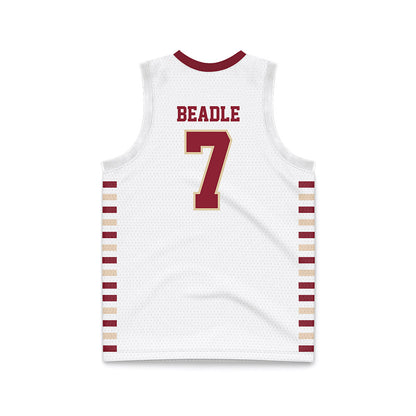 Boston College - NCAA Men's Basketball : Joshua Beadle - White Basketball Jersey