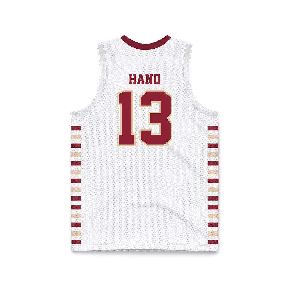 Boston College - NCAA Men's Basketball : Donald Hand - White Basketball Jersey