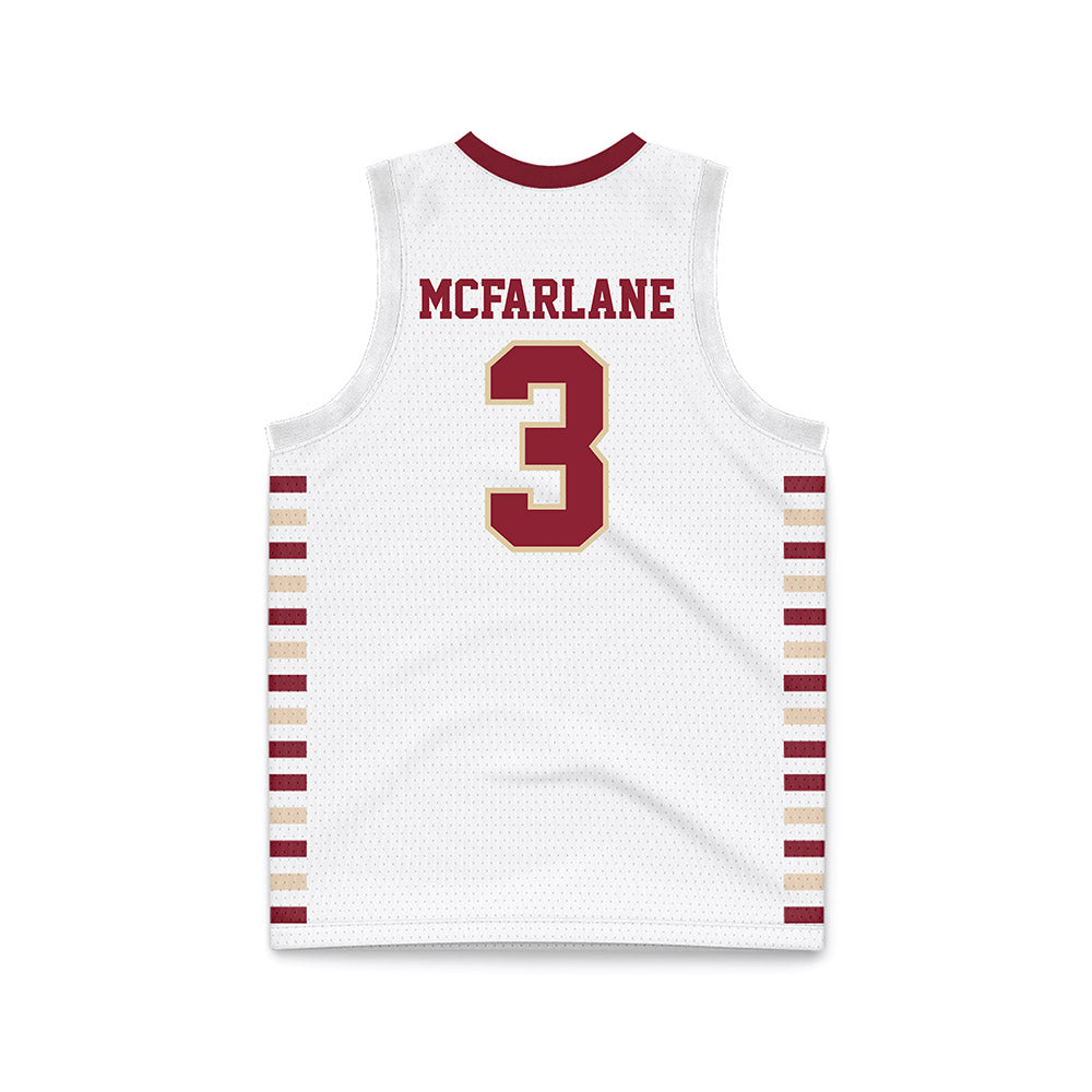 Boston College - NCAA Men's Basketball : Roger McFarlane - White Basketball Jersey