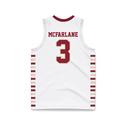 Boston College - NCAA Men's Basketball : Roger McFarlane - White Basketball Jersey