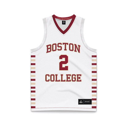 Boston College - NCAA Men's Basketball : Jack Bailey - White Basketball Jersey-0