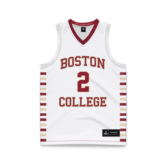 Boston College - NCAA Men's Basketball : Jack Bailey - White Basketball Jersey-0