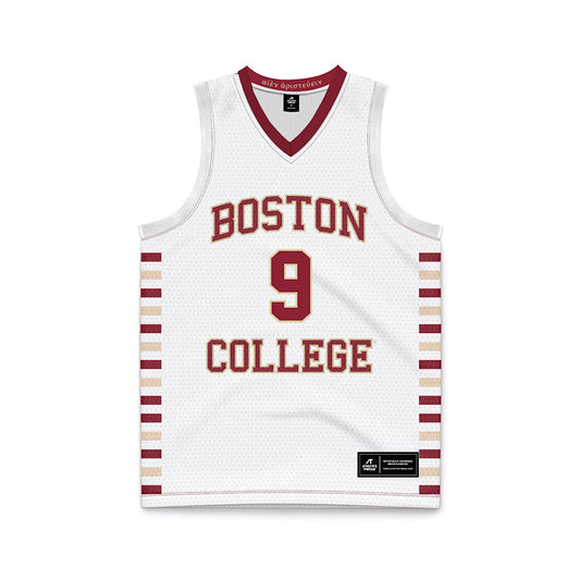 Boston College - NCAA Men's Basketball : Chase Forte - White Basketball Jersey-0