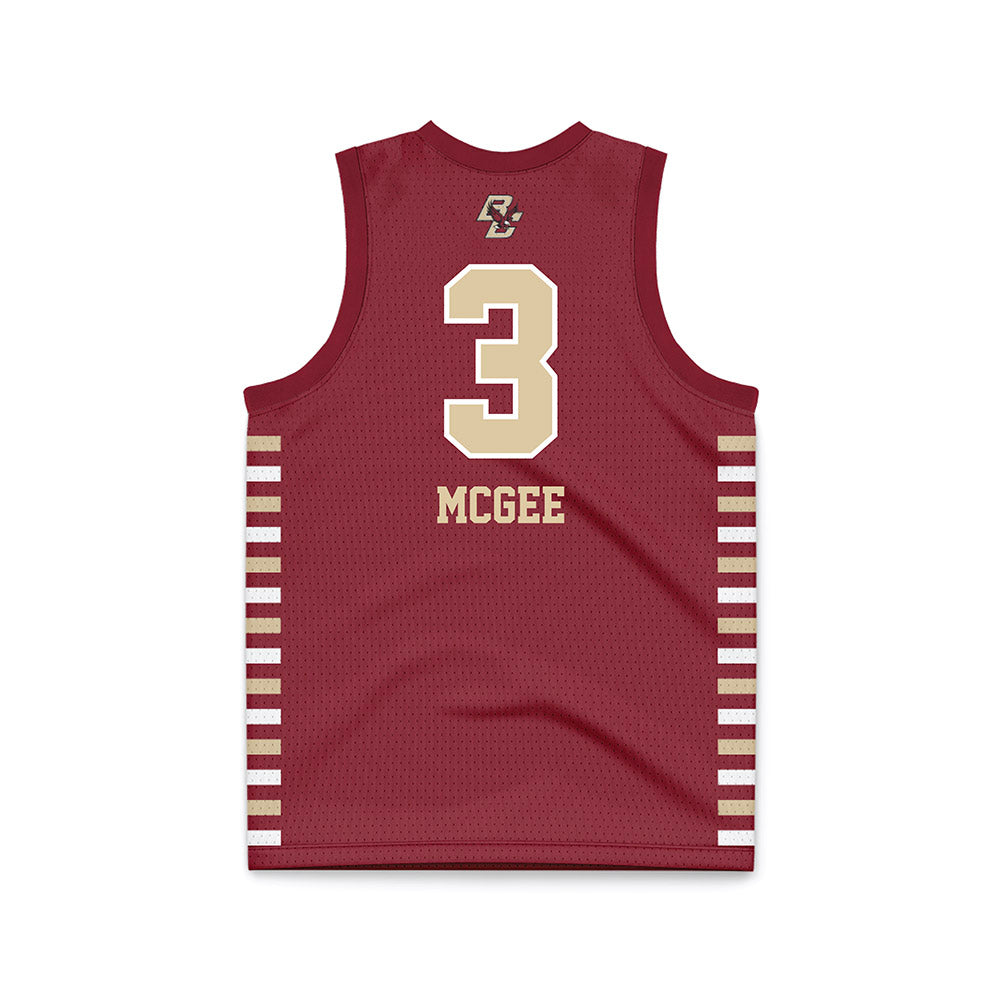 Boston College - NCAA Women's Basketball : Ava McGee - Maroon Basketball Jersey